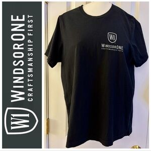 WindsorONE sz XL, Women's T-Shirt, black/white, Craftsmanship Pays, cotton